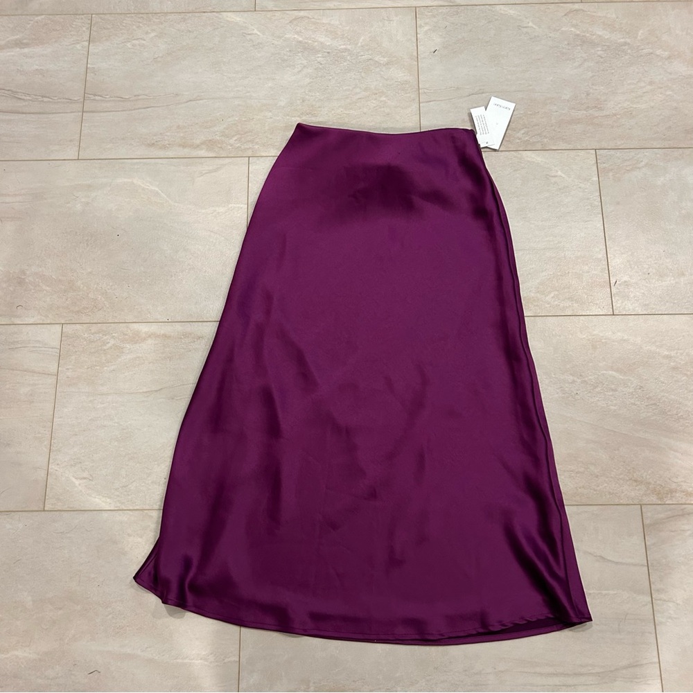 NWT Karen Kane Purple maxi Skirt size small